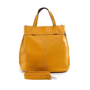 Dark yellow eco leather bag