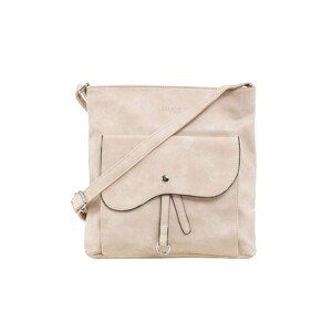 Ladies' beige bag made of ecological leather