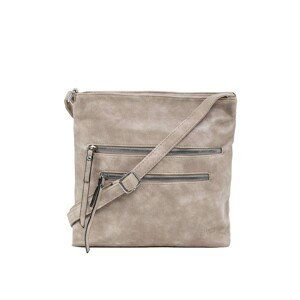 Dark beige women's bag with pockets