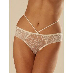 Light beige lace panties with decorative stripes