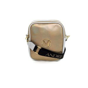 Ladies' white and gold shoulder bag