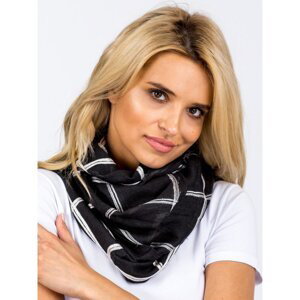 Black plaid scarf