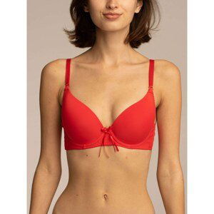 Plain red bra