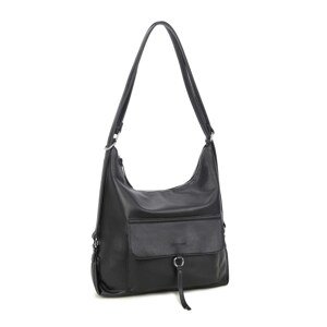 LUIGISANTO Black large women's bag