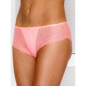 Women's coral briefs with a bow