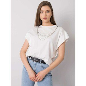 White T-shirt with necklace Arianna RUE PARIS