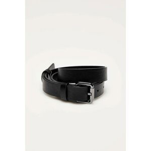 Classic eco leather belt - black