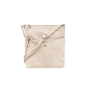 Beige faux leather bag with pockets