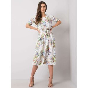White floral dress from Bari