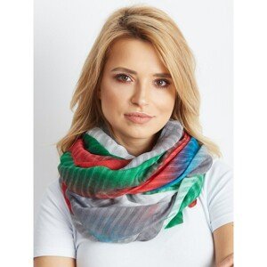 Green and red ombre scarf