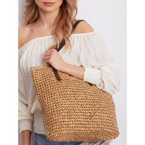 Light brown braided bag