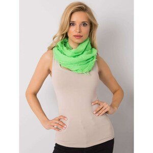 Fluo green one-color women's scarf