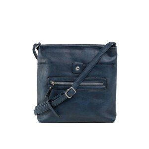 Women's navy blue eco-leather bag