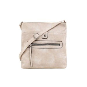 Ladies' beige bag made of eco-leather