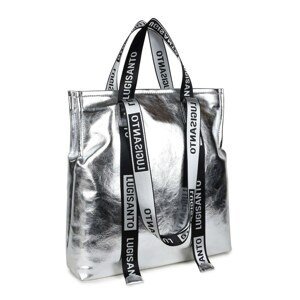 Large silver LUIGISANTO women's bag