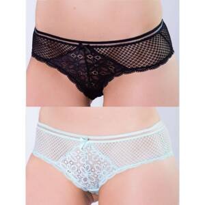 Women's lace openwork panties set of 2