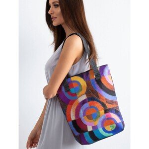 Shoulder bag with a geometric pattern