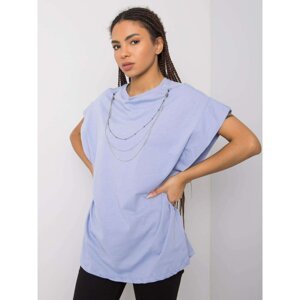 Blue T-shirt with necklace Arianna RUE PARIS