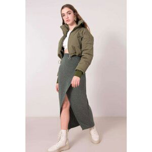 Green skirt with BSL cut-out