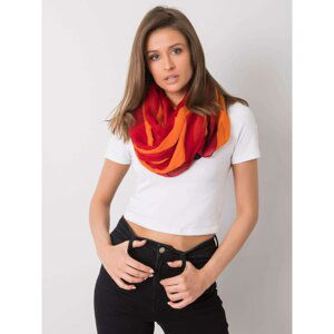 Women's red and orange scarf