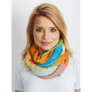 Colorful striped ombre scarf