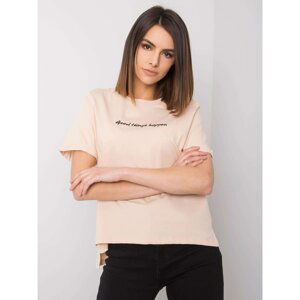 Peach Cotton T-Shirt by Kaylee RUE PARIS