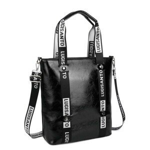 LUIGISANTO Black large women's bag