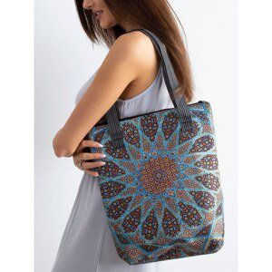 Patterned blue bag