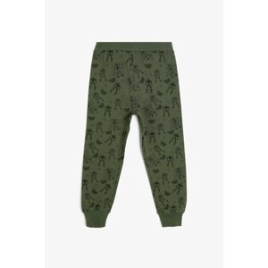 Koton Green Patterned Sweatpants