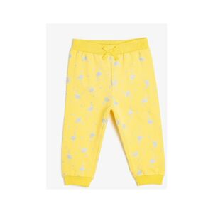 Koton Yellow Printed Kids Tracksuit Bottoms