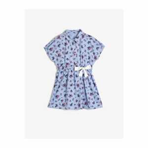 Koton Girl Blue Patterned Dress