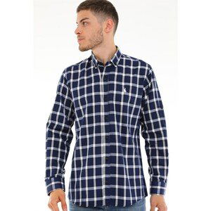 G717 DERBERRY MEN'S SHIRT-LACİVERT