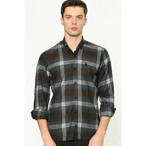 G708 DEWBERRY MEN'S SHIRT-COFFEE