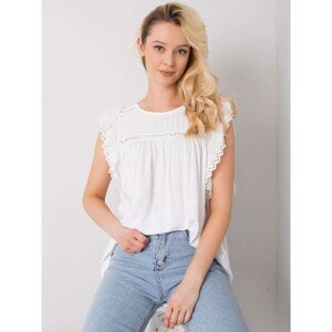 White blouse with short sleeves