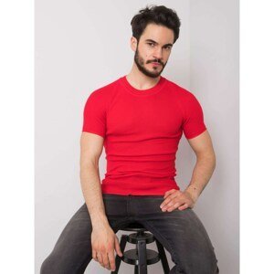 Men's Red Knitted T-shirt