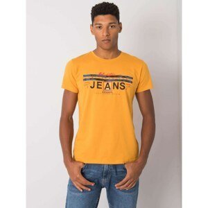 Mustard cotton men's t-shirt