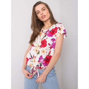 White floral blouse Tiffany FRESH MADE