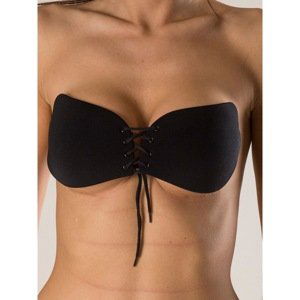 Self-supporting black bra