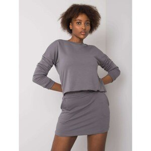 RUE PARIS Set dark gray sweatshirt