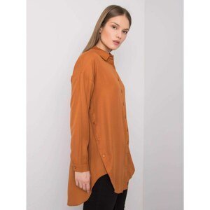 Brown long shirt by Zuri RUE PARIS