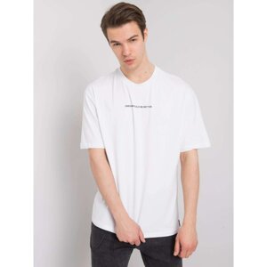 LIWALI White Mens Cotton T-Shirt