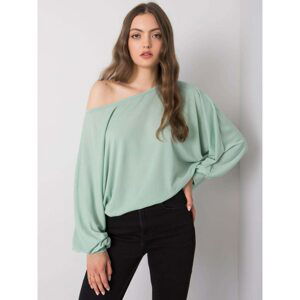 RUE PARIS Mint oversized blouse