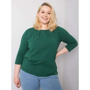 Dark green cotton and blouse size