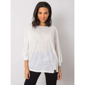 RUE PARIS White plus size blouse