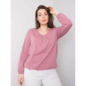 Larger pink cotton blouse