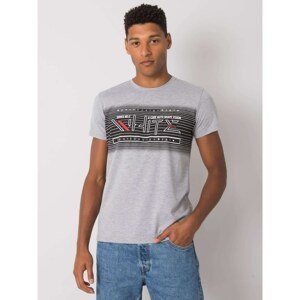 Men's gray patterned t-shirt