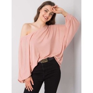 RUE PARIS Dusty pink oversize blouse