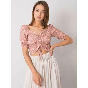 Dusty pink short blouse Anthea RUE PARIS