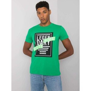 Dark green men's T-shirt with Merrick print
