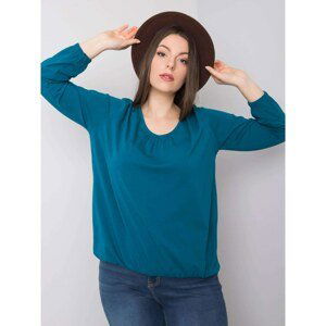 Larger size blouse made of sea cotton